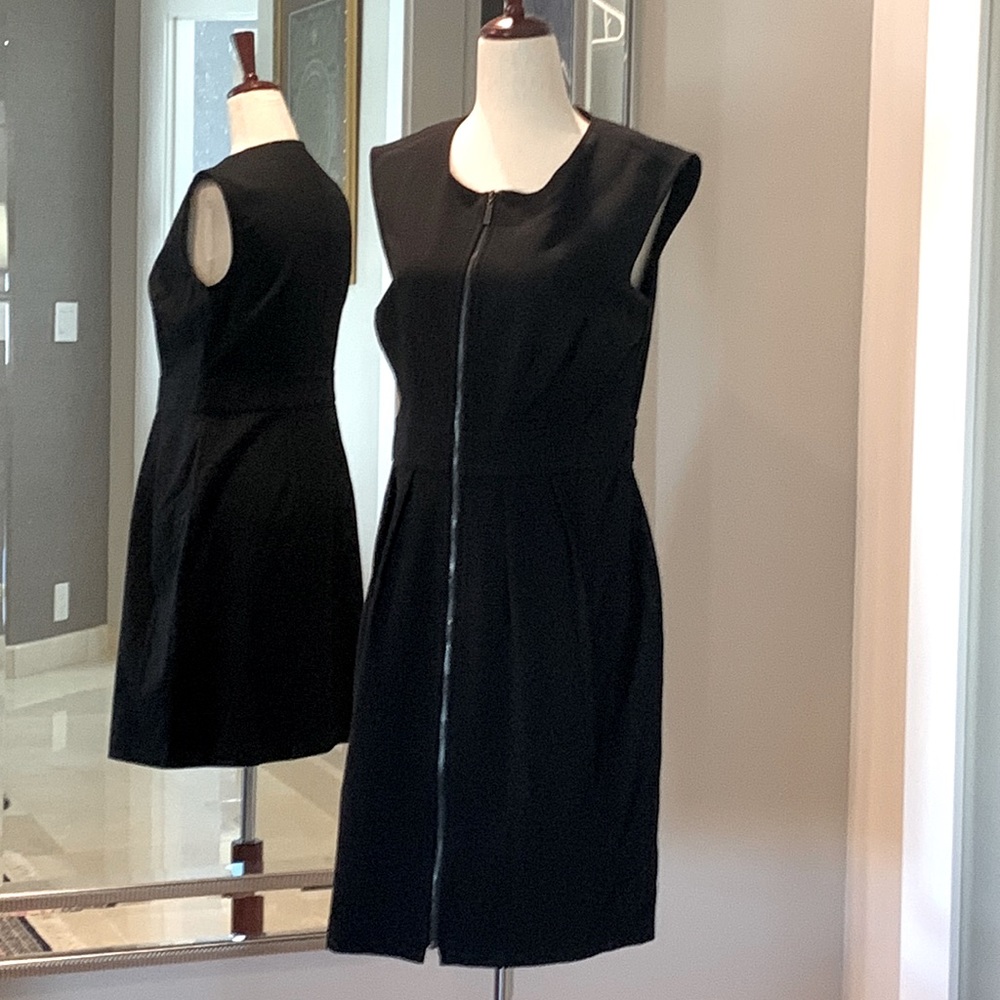 Laundry suit dress with full front zipper